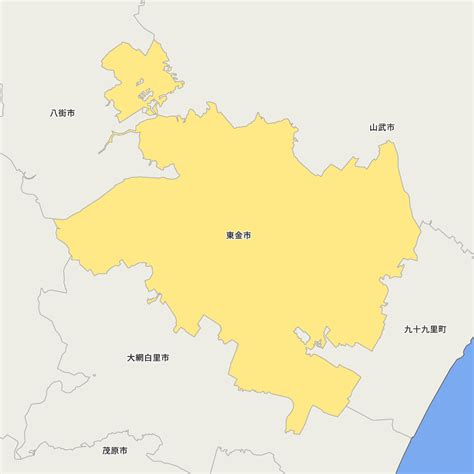 千葉県東金市の地図 Map It マップ・イット