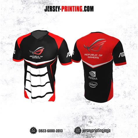 Jersy Hitam Merah Putih Esport Jaedentarododson