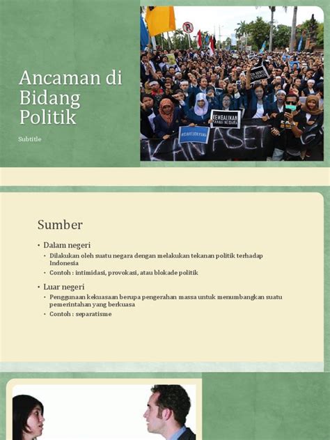 Ancaman Di Bidang Politik Pdf