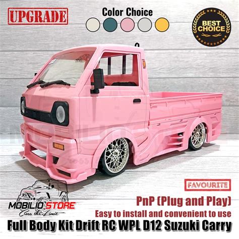 Full Body Kit Drift RC WPL D12 Suzuki Carry PnP 1 10 Scale Drift Car