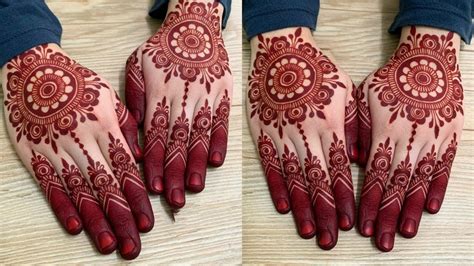 Wedding Special Gol Tikki Mehndi Design 2019 Back Hand Gol Tikki Mehndi