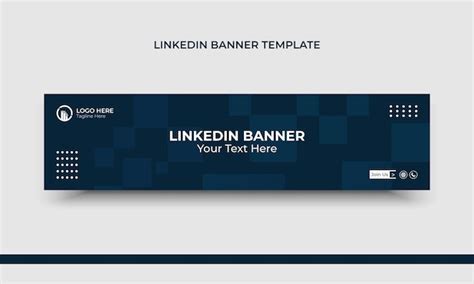 Banner De Linkedin Y Plantilla De Portada De La Web Vector Premium