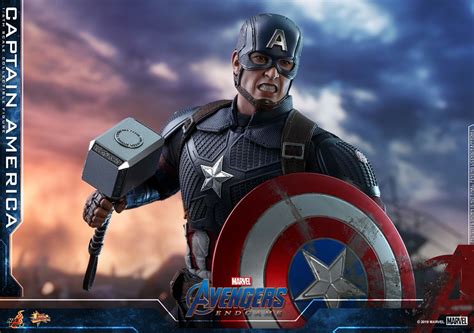 隱藏配件公開經典圓盾回歸 Hot Toys MMS 復仇者聯盟終局之戰美國隊長 Captain America 比例人偶作品