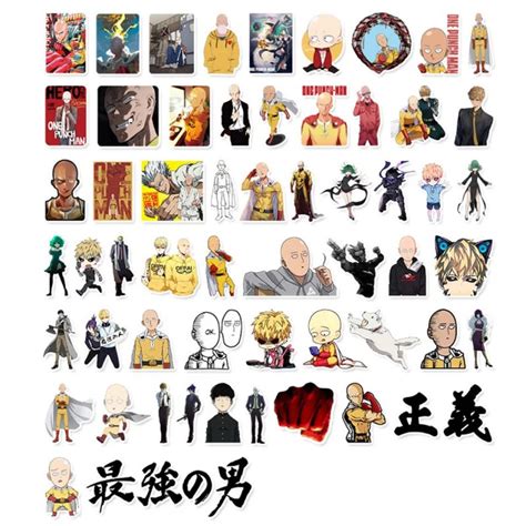 One Punch Man Stickers Luggage Laptop Bottle Sticker Wholesale Stickers