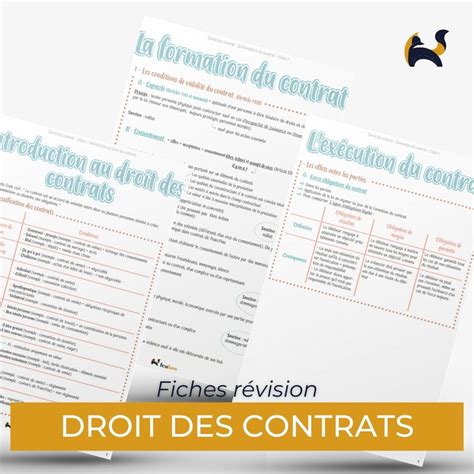 Fiches Droit Des Contrats Lealaw