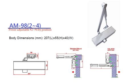 Surface Mounted Door Closer ADR-980