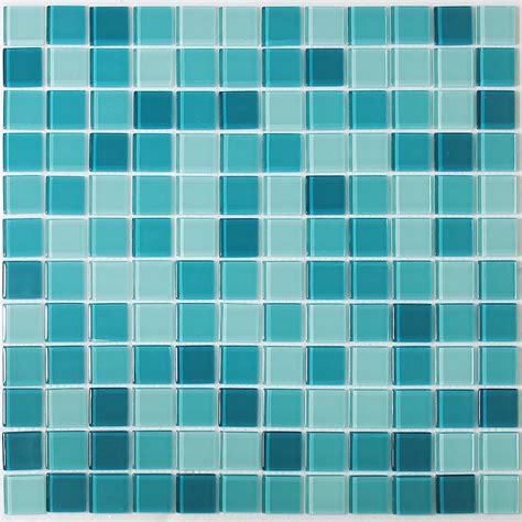 Virtuoso Inc Glass Crystal Mosaic Aqua Blue For Swimming Pool Tiling