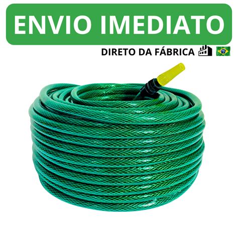 Mangueira Trançada Tramontina Resistente e Flexível para Jardim Verde