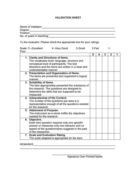 Validation Sheet For Research Use VALIDATION SHEET Name Of Studocu