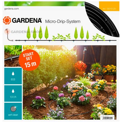 Капельный полив теплицы Gardena 13010 купить |микрополив Гардена цена в ...