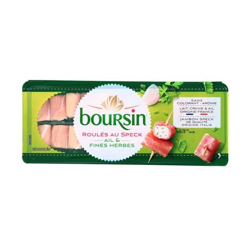 Fromage apéritif roulés au speck ail et fines herbes Boursin x 20