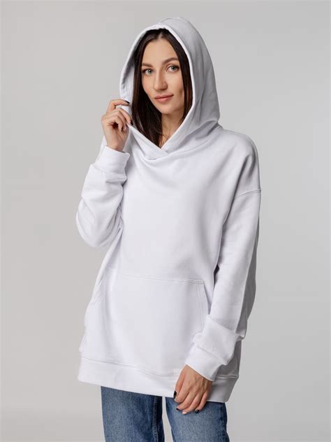 Худи оверсайз унисекс Outshine, белое купить по оптовой цене 2187.01 ...