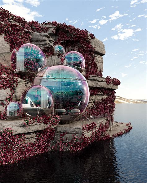 The bubble house on Behance