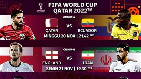 Jadwal Piala Dunia 2022 Siaran Live TV SCTV Inggris Vs Iran Argentina