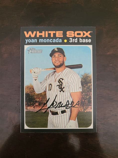 2020 Topps Heritage Yoan Moncada 354 Chicago White Sox Ebay