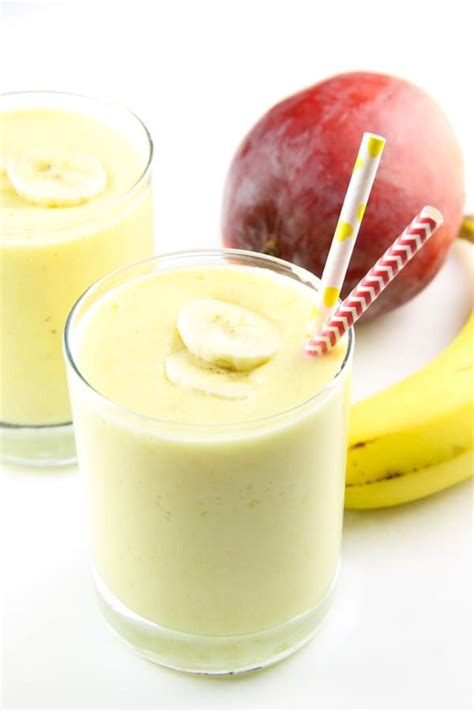 Easy Mango Banana Smoothie Made With 4 Ingredients So Smooth And