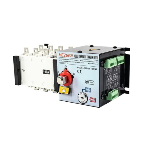 New Product Mezeen Dual Power Automatic Transfer Switch 4 Pole 125A