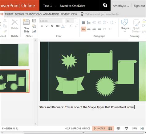 Notes Pane in PowerPoint for the Web