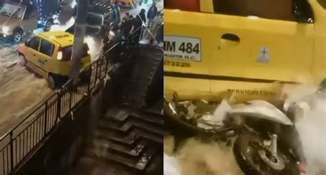 Motociclista en Bogotá fue arrastrado por corriente creada por fuertes