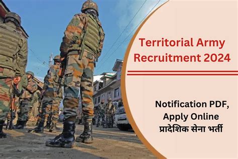 Territorial Army Recruitment Notification Pdf Apply Online