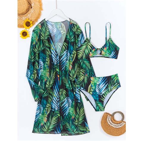 Jacenvly Cover Up Piece Bikini Sets For Women Clearance Cozy Long