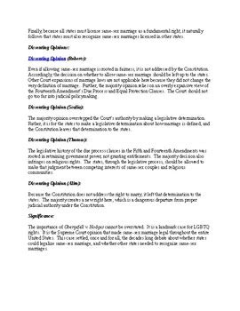 Landmark Supreme Court Decisions Obergefell V Hodges Same Sex Marriage