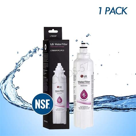 1 Pack LG LT800P Refrigerator Water Filter Replacement ADQ73613401 New