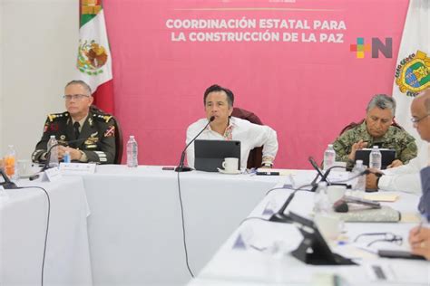 Encabeza el gobernador Cuitláhuac García la Mesa de Coesconpaz en