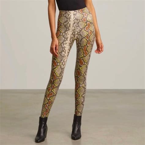 Commando Pants Jumpsuits Commando Snake Print Leather Leggings