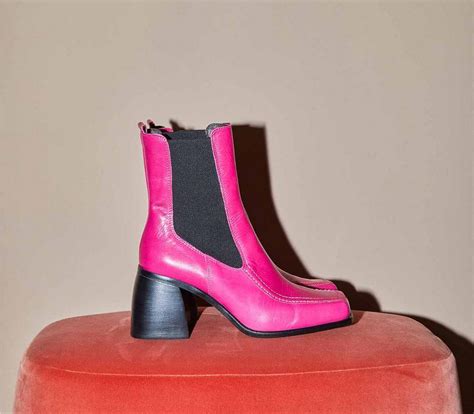 Office Axel Square Toe Apron Block Heel Ankle Boots