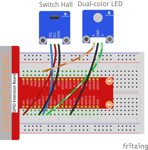 Lesson 17 Hall Sensor SunFounder SunFounder SensorKit For RPi2