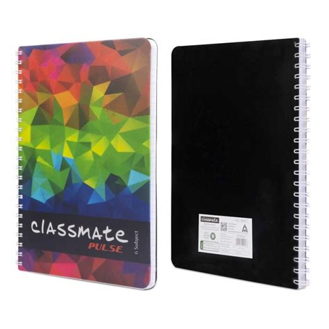 Buy Classmate Pulse 6 Subject Spiral Binding Notebook A4 Single