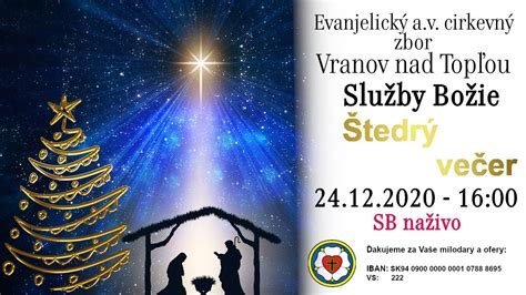 Služby Božie VT 24 12 2020 Štedrý večer YouTube