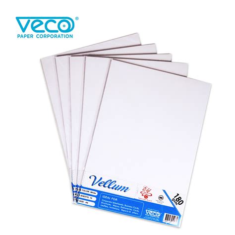 Veco Elit Vellum Board Gsm White Sheets Set X Sets Sheets