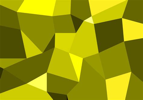 Digital Art Graphic Design Yellow Crystal Polygon Abstract Background