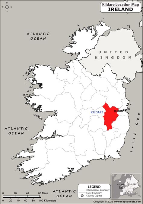 Where is Kildare Located in Ireland? | Kildare Location Map in the Ireland