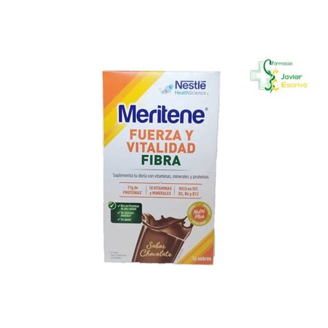 Meritene Fuerza Y Vitalidad Fibra Chocolate 14 S