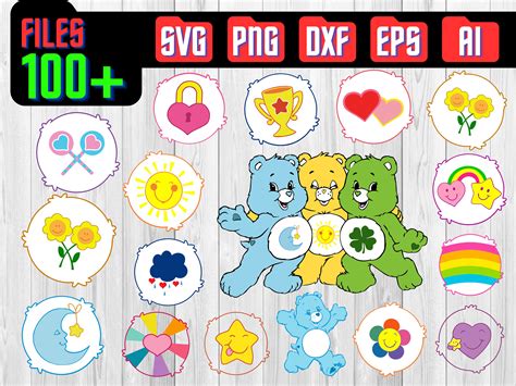 Care Bear Svg Care Bears Svg For Cricut Carebear Svg Files Care