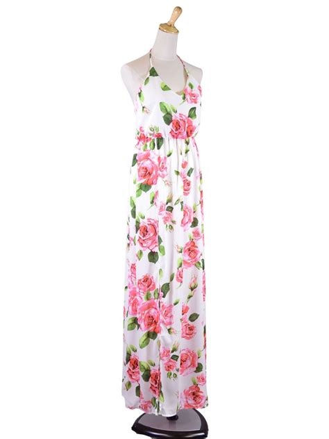 Rose Print Maxi Dress Printed Maxi Dress Dress Maxi Dress