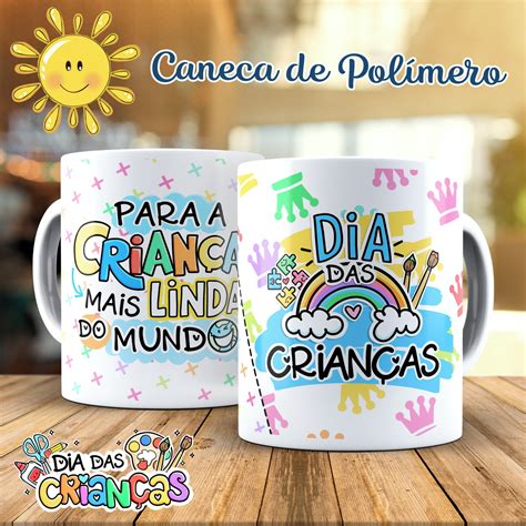 Caneca De Pol Mero Dia Das Crian As Elo Produtos Especiais