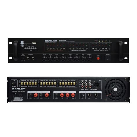 KEVLER BGM-500X 450W Multi-Zone Mixing PA Bluetooth Amplifier with 15 ...