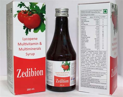 ZEDIBION SYRUP Zedip Formulations