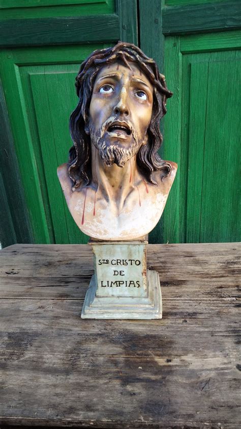 Old Jesus Corpus Christi Olot Spain Large Statue Ecce Homo Etsy Australia