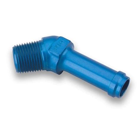 Earls Erl Blue Degree Inch Hose To In Npt Male Elbow