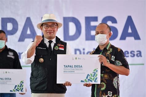 Gubernur Ridwan Kamil Luncurkan Tapal Desa Digitalisasi Lumbung Padi