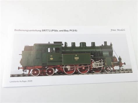 1MA175 Fine Models Spur 1 Dampflok BR 77 124 Der DRG OVP Neuwertig