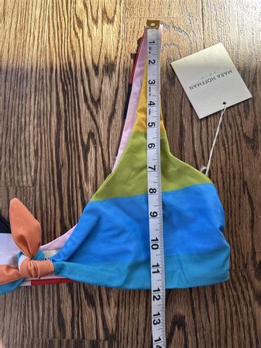 Mara Hoffman Rio Bikini Top Only In Rainbow Multi Size XL New NWT EBay