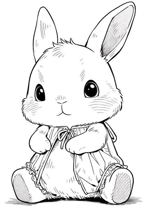 Coloring Pages Of Cute Baby Bunnies