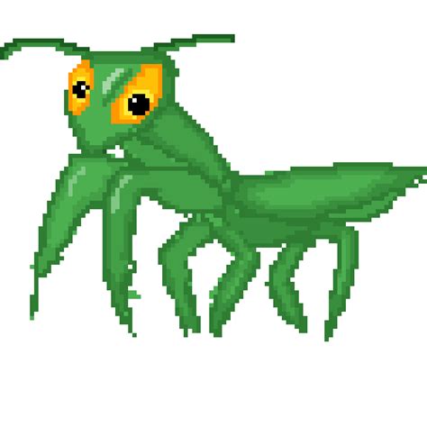 Pixilart Praying Mantis Sprite By Aniviamain