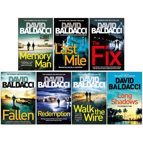 David Baldacci Amos Decker Series Books Collection Set Memory Man